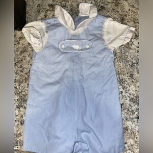 cute kids onesies with a bunny accent